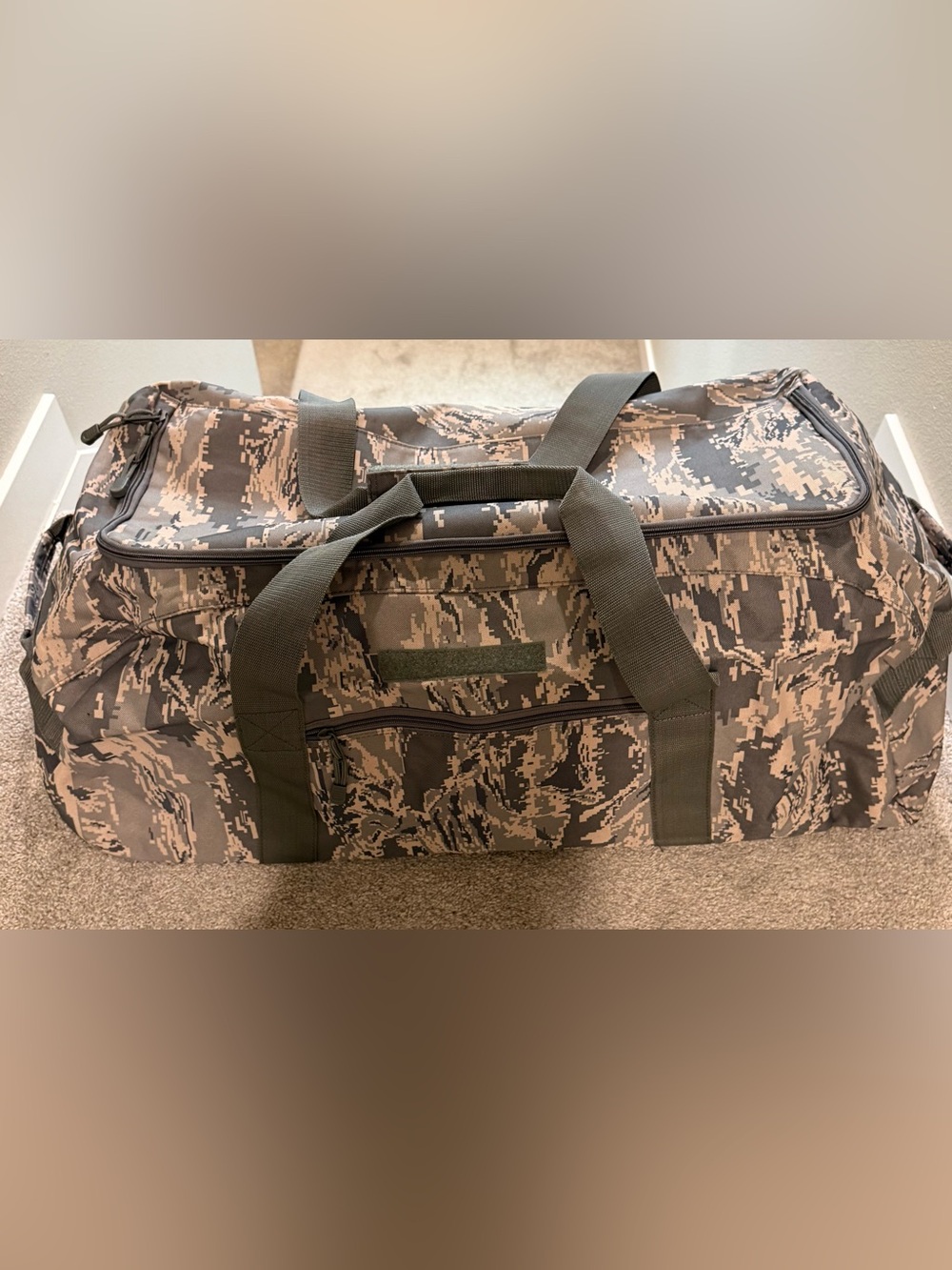 Camo Tactical Duffle Bag - Olive Green